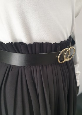 Пола плисе с колан