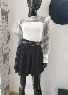 Пола плисе с колан