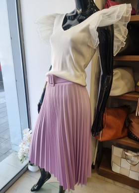 Пола плисе в лилаво