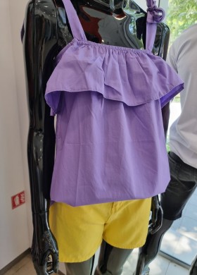 Потник в лилаво с връзки