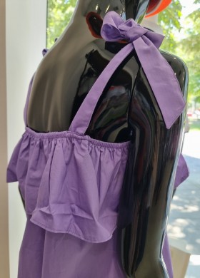 Потник в лилаво с връзки