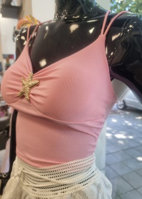 Потник с морска звезда в розово