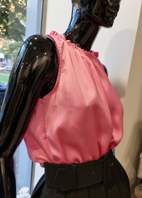 Потник в розово с връзки