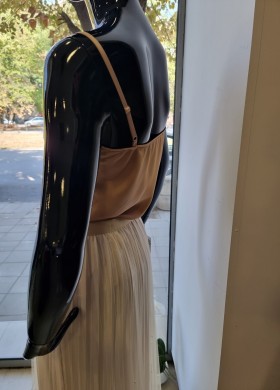 Потник сатен бежов