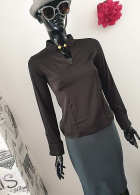 Риза черна MISS CHIC