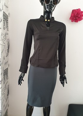 Риза черна MISS CHIC