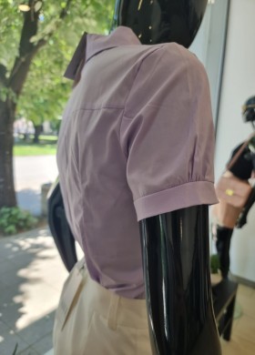 Риза V деколте лила