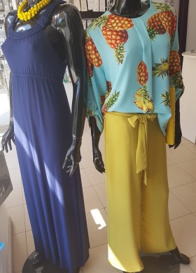 Риза с ананаси