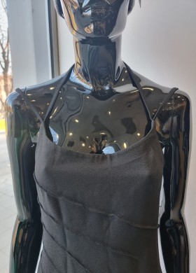 Рокля дълга черна