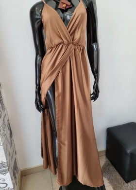 Рокля дълга кафява