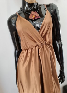 Рокля дълга кафява