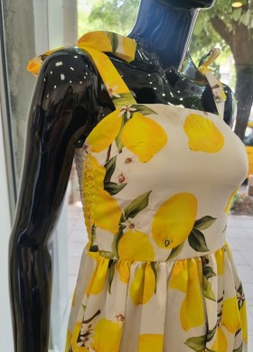 Рокля на Лимони къса