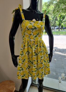 Рокля на лимони лятна