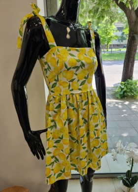 Рокля на лимони лятна