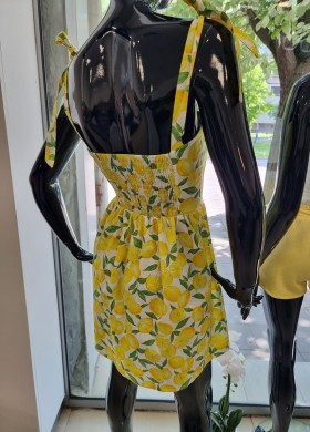 Рокля на лимони лятна