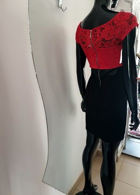 рокля RED - BLACK
