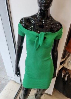 Рокля рипс зелена