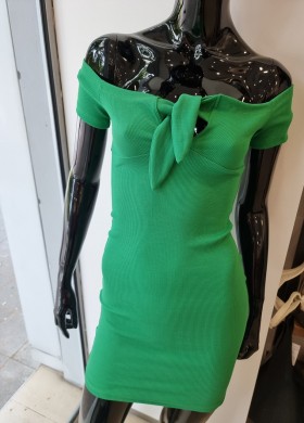 Рокля рипс зелена