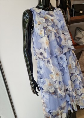 Рокля волани EVA лила