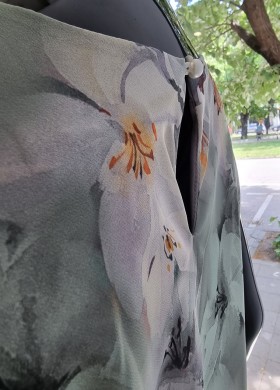 Рокля волани EVA зелена