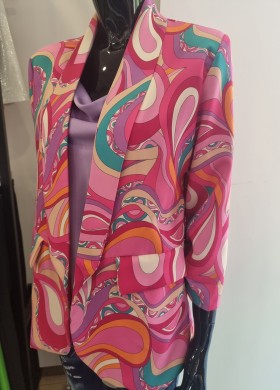 Сако абстрактни шарки