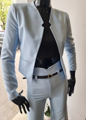 Сако късо бебешко синьо