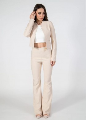 Сако късо бежово