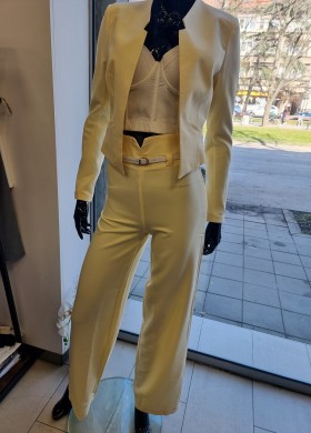 Сако късо жълто