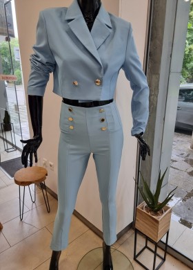 Сако късо синьо