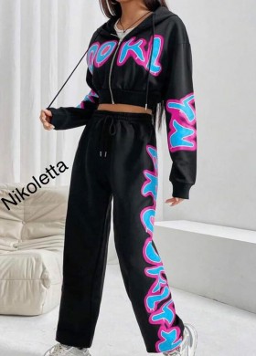 Спортен екип Nikoletta черен