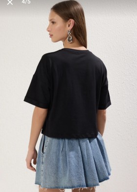 Тениска с деним