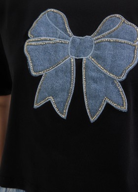 Тениска с деним