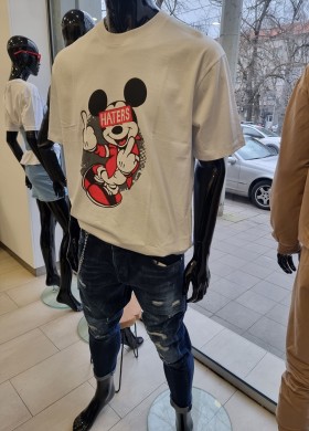 Тениска HAТERS бяла