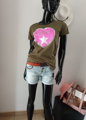 Тениска с пайети